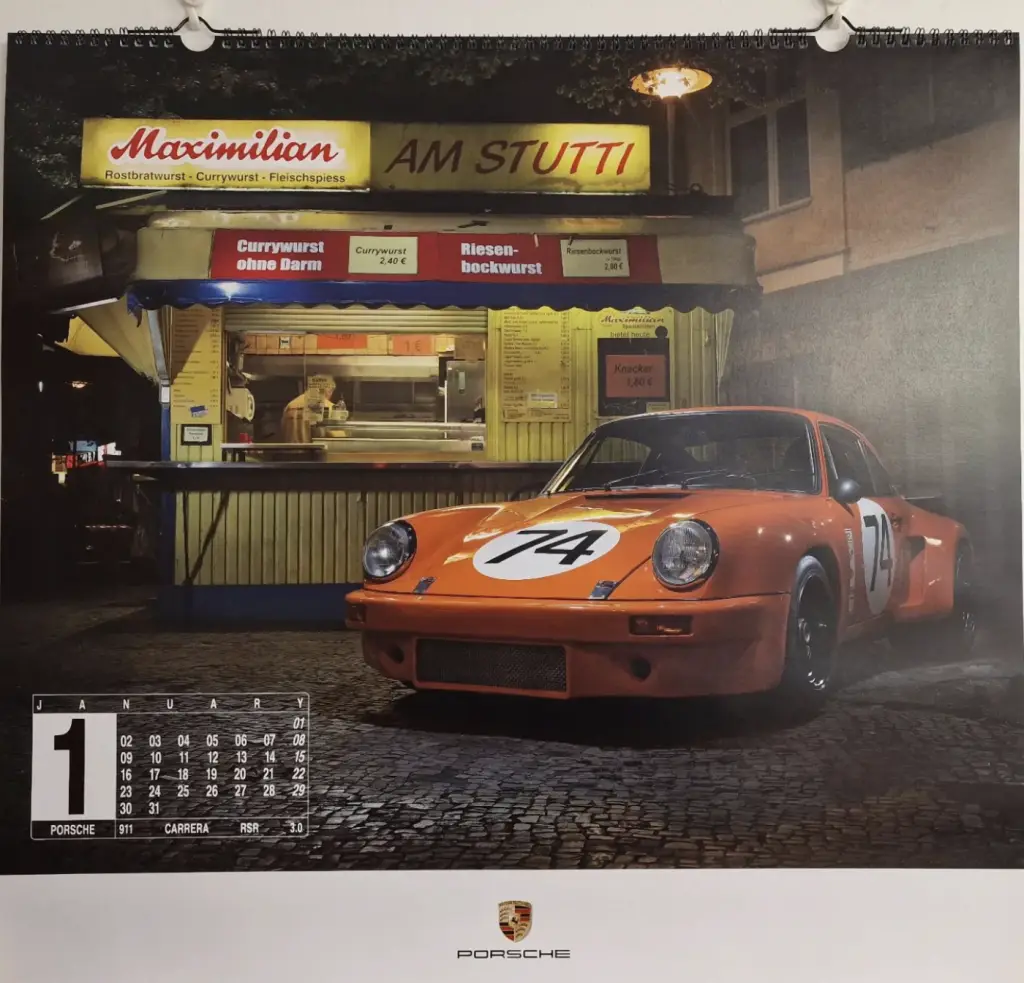 Vintage Orange Porsche