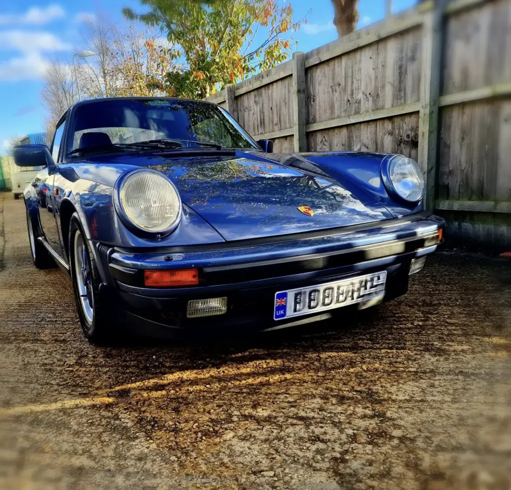 Cabrio Blue Porsche
