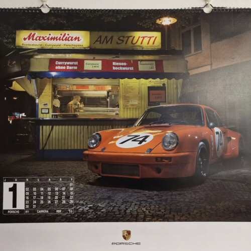 Vintage Orange Porsche